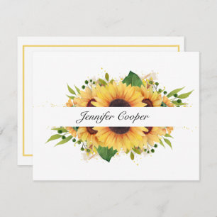 Sunflowers From Your Desk A Personal Note Card