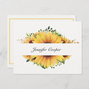 Sunflowers From Your Desk A Personal Note Card