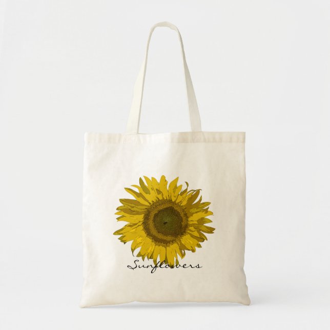 Sunflowers Gardening Tote Bag (Front)