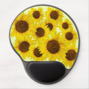 Sunflowers gel mouse pad