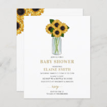 Sunflowers Gender Neutral Baby Shower Invitation