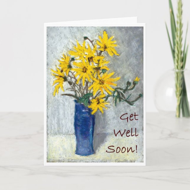 'Sunflowers' Get Well Card (Front)
