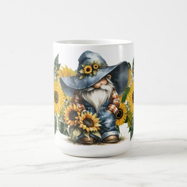 Sunflowers Gnome Coffee Mug (Center)