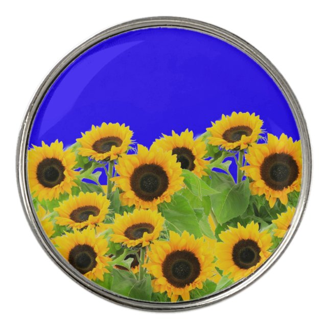 Sunflowers Golf Ball Marker (Front)