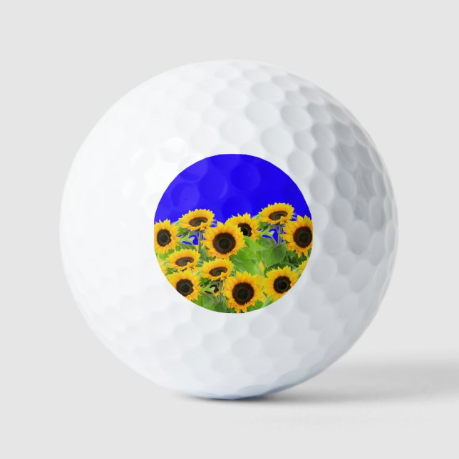 Sunflowers Golf Balls (Front)