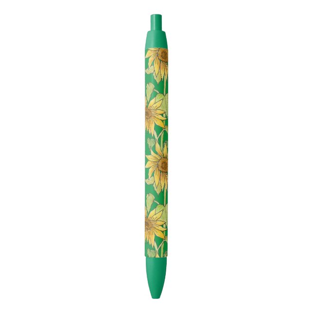 Sunflowers  Green by Julia Morrill Pen (Front Vertical)