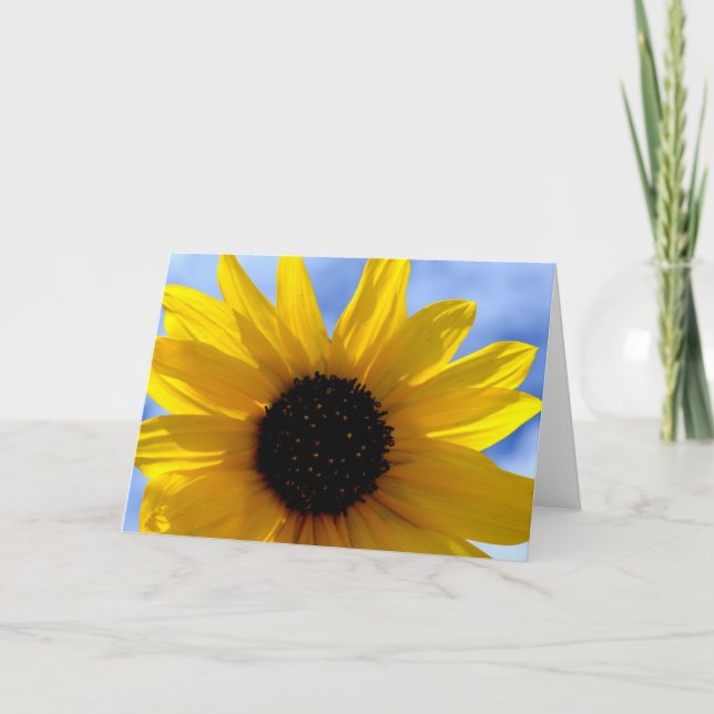 ~SuNFLoWeRS GReeTiNG/NoTeCaRD~ Card (Front)