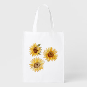 Sunflowers Grocery Bag