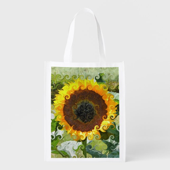 SUNFLOWERS GROCERY BAG (Front)