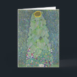 Sunflowers | Gustav Klimt Card<br><div class="desc">Sunflowers (1883) by Gustav Klimt (Austrian, 1862–1918) is an early floral study that captures the beauty and structure of the sunflower in a more naturalistic style than his later, highly decorative works. Painted before Klimt fully developed his signature golden ornamental style, this piece highlights his keen eye for detail, texture,...</div>
