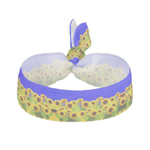 Sunflowers Hair Tie Ukraine Flag Colors