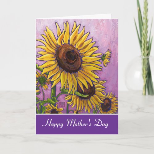 Sunflowers Happy Mothers Day Card