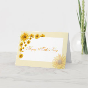 Sunflowers Happy Mother's Day Floral Greeting Card