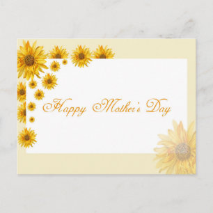 Sunflowers Happy Mother's Day Floral Greeting Postcard
