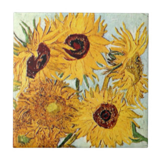 Sunflowers Impression Tile