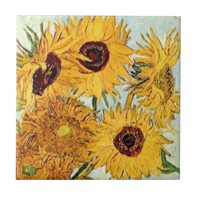 Sunflowers Impression Tile (Front)