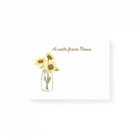 Sunflowers In A Mason Jar Notes