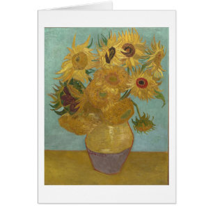 Sunflowers in a Vase (F455) Van Gogh Fine Art