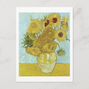 Sunflowers in a Vase (F456) Van Gogh Fine Art Postcard