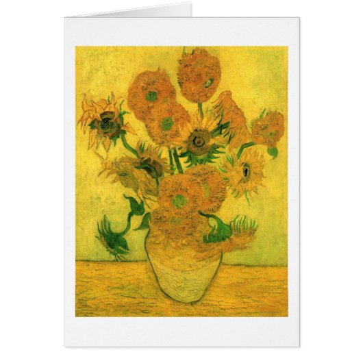 Sunflowers in a Vase (F457) Van Gogh Fine Art (Front)