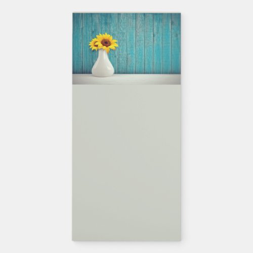 Sunflowers in a vase      magnetic notepad