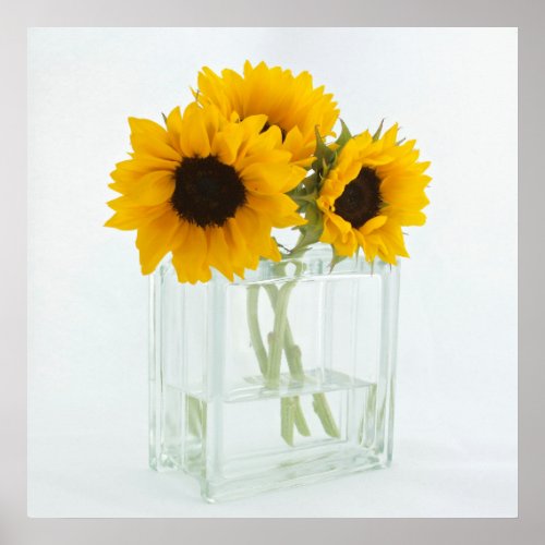 Sunflowers in a Vase poster