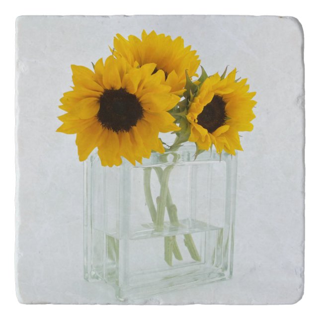 Sunflowers in a Vase trivets (Front)