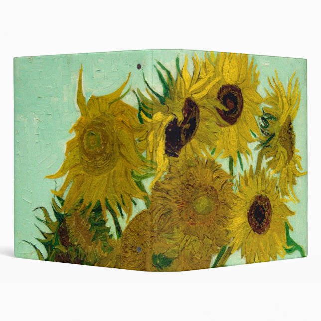 Sunflowers in a Vase Van Gogh Fine Art Binder (Background)