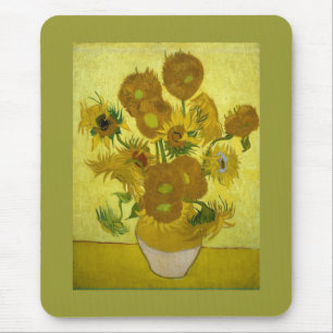 Sunflowers in a Vase Van Gogh Fine Art Mouse Pad
