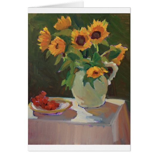 Sunflowers in Sunlight Cards (Front)