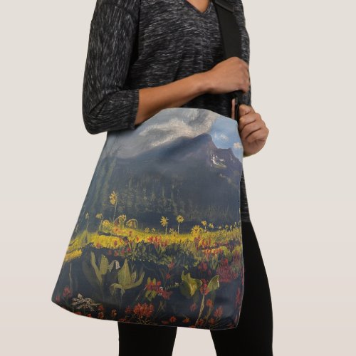 Sunflowers in the Mountains by Gary Poling Crossbody Bag