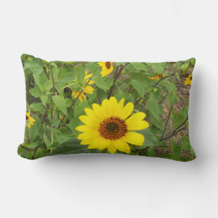 Sunflowers In The Wind, Lumbar Cushion. Pillow