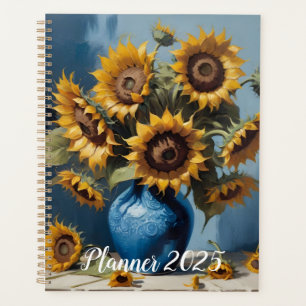 Sunflowers in vase planner