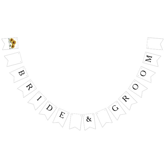 Sunflowers Inexpensive Wedding Packages Sets Kits Bunting Flags (All)