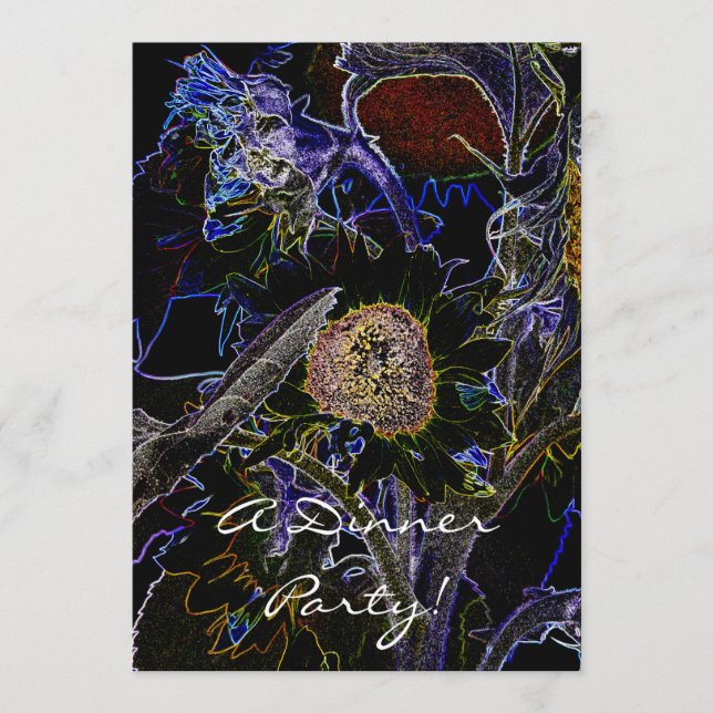 SUNFLOWERS Invitation (Front)