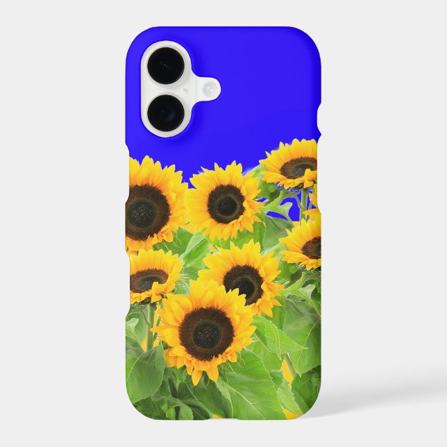 Sunflowers iPhone Case Ukraine Flag Colors (Back)