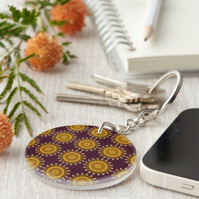 Sunflowers Key Chain (Front Right)