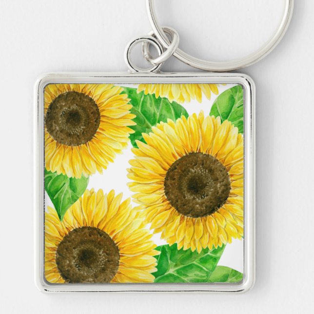 Sunflowers Keychain (Front)