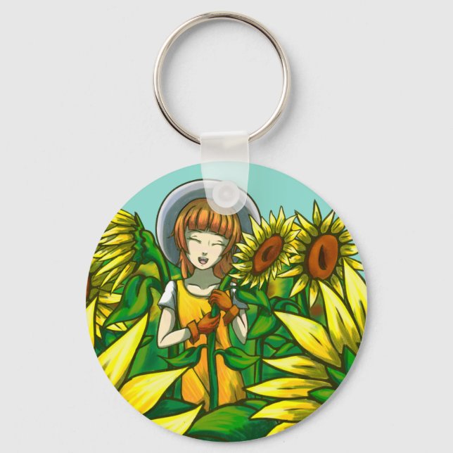 Sunflowers Keychain (Front)