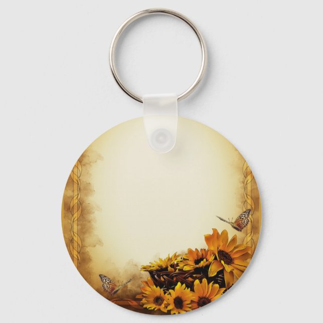 Sunflowers Keychain (Front)