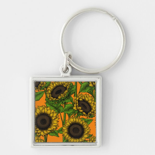 Sunflowers Keychain (Front)