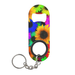 Sunflowers Keychain Bottle Opener