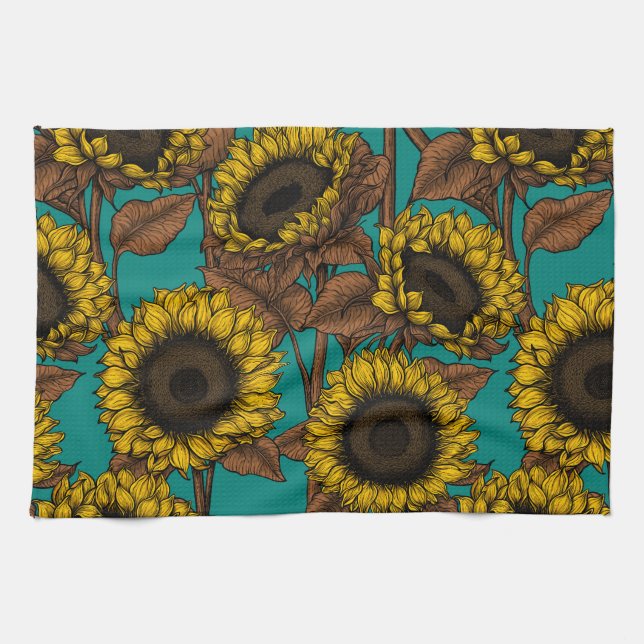 Sunflowers Kitchen Towel (Horizontal)