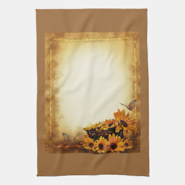 Sunflowers Kitchen Towel (Vertical)