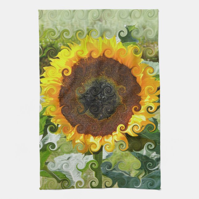 SUNFLOWERS KITCHEN TOWEL (Vertical)