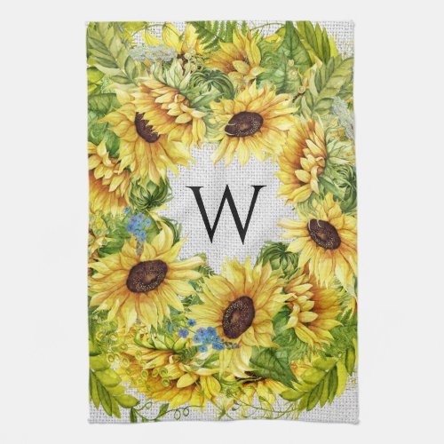 Sunflowers Kitchen Towel