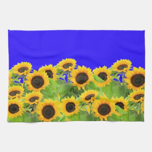 Sunflowers Kitchen Towel Ukraine Flag Colors