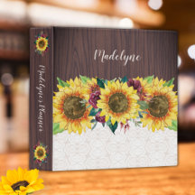 Sunflowers Lace Wood Personalized Name