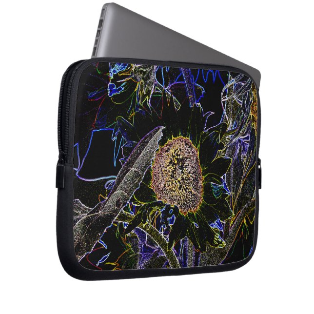 SUNFLOWERS LAPTOP SLEEVE (Front Right)