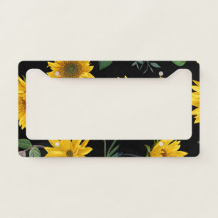 Sunflowers License Plate Frame